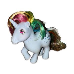 Vintage 1983 My Little Pony G1 Moonstone Rainbow Unicorn Figure